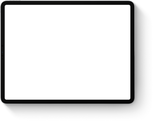 Black Apple iPad Pro Frame with Shadow